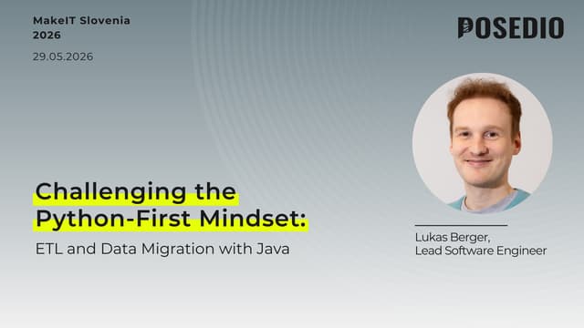 Challenging the Python-First Mindset: ETL and Data Migration with Java