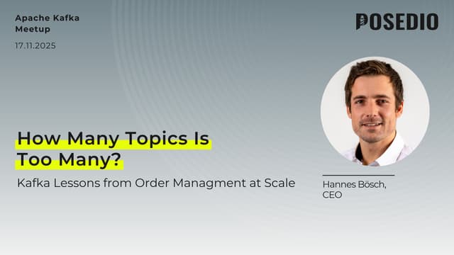 How Many Topics Is Too Many? Kafka Lessons from Order Management at Scale