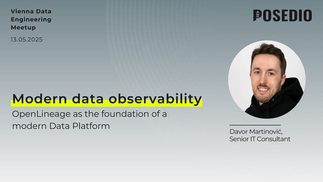 Modern data observability - OpenLineage as the foundation of a modern Data Platform